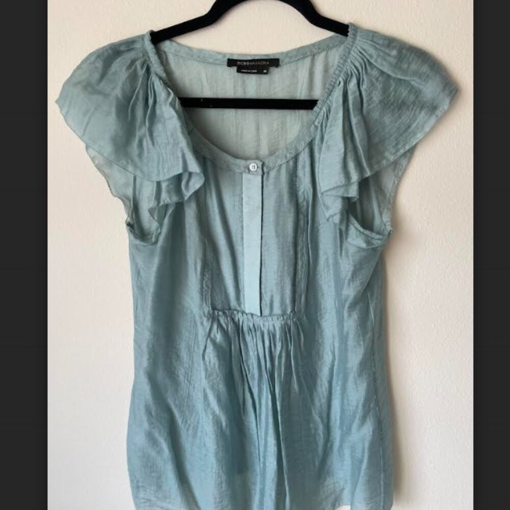 BCBG Max Azria mint green top xs